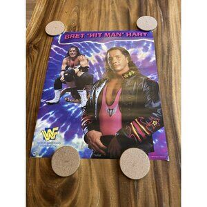 Bret The Hitman Hart WWF Poster 16" x 20" 1998 Wrestling